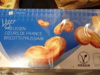 Mängden socker i Biscotti prussiani