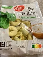 Mängden socker i Tortelloni Ricotta & Spinaci