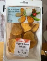 Mängden socker i Nuggets de saumon