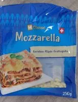 Mängden socker i Mozzarella