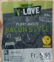Mängden socker i Plant Based Bacon Style Sandwich