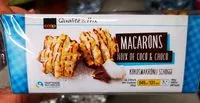 Mängden socker i Macarons noix de coco choco