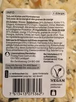 Mängden socker i Pumpkin Bio Tofu