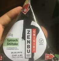 Mängden socker i Spinach shiitake onigiri