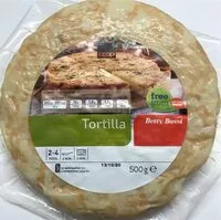 Mängden socker i Tortilla aux ognons