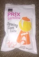 Mängden socker i chewing gum EXOTIC