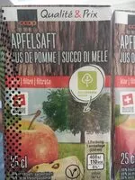 Mängden socker i Jus de pomme filtré