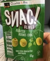 Mängden socker i Snac olive herbes
