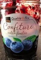 Mängden socker i Confiture extra fruitée myrtilles