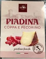 Mängden socker i Piadina Coppa e Pecorino