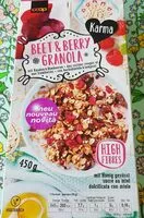 Mängden socker i Beet & berry Granola