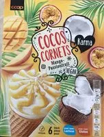 Mängden socker i Cocos Cornets mango-passionfruit