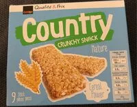 Mängden socker i County crunchy snack nature