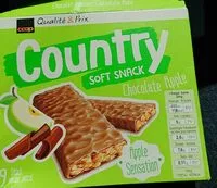 Mängden socker i Country soft snack Chocolate Apple