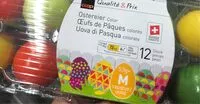 Mängden socker i Oeufs de paques colorés