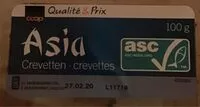 Mängden socker i Asia crevetten-crevettes