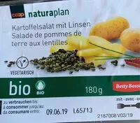Mängden socker i Salade de pommes de terre aux lentilles