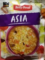 Mängden socker i Asia soupe aux pâtes avec champignons