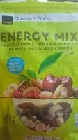 Mängden socker i Energy mix - mélange de noix et de baies