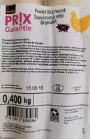Mängden socker i Saucisses à rôtir de poulet