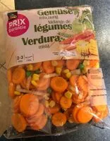 Mängden socker i Mélange de légumes