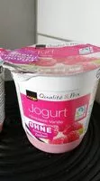 Mängden socker i Yogourt framboise vanille sans sucre ajouté