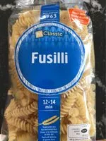 Mängden socker i Fusilli