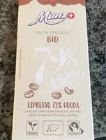 Mängden socker i Swiss Organic 72%