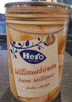 Mängden socker i Poires Williams moitiés