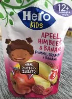 Mängden socker i Pomme, framboise & banane