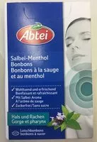 Mängden socker i Bonbons a la sauge et au menthol