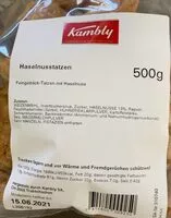 Mängden socker i Haselnusstatzen