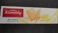 Mängden socker i Kambly Biscuits Butterfly amandes