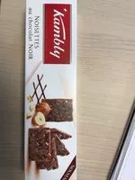 Mängden socker i NOISETTES CHOCOLAT NOIR 100G - KAMBLY - 100g