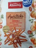 Mängden socker i Kambly ApériSticks Rüebli mit einem Hauch Chili
