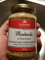 Mängden socker i Moutarde à l ancienne