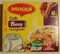 Mängden socker i Maggi Cub Bors