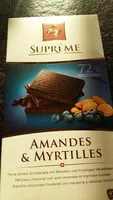 Mängden socker i Supreme Amandes & Myrtilles