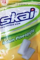 Mängden socker i Skai sugarfree gum Lemon Pineapple