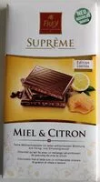 Mängden socker i Suprême Miel & Citron