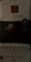 Mängden socker i Supreme dark intense 91%