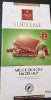 Mängden socker i Supreme Milk crunchy hazelnut