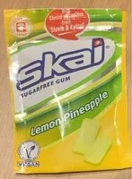 Mängden socker i Skai sugafree gum Pineapple Lemon