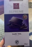 Mängden socker i Supreme Dark Chocolate (78%)