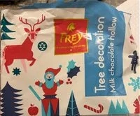 Mängden socker i Tree decoration Milk chocolate hollow