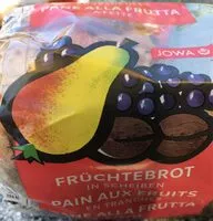 Mängden socker i Pain aux fruits en tranche