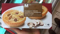 Mängden socker i Tartelettes aux champignons
