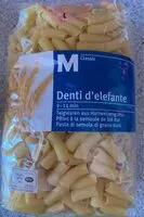 Mängden socker i Denti d'elefante