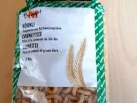 Mängden socker i Hörnli