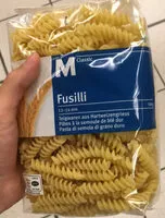 Mängden socker i Fusilli